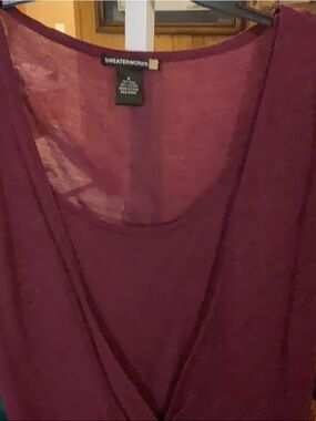 Sweaterworks Top Ptp 18 Length 23 70 Silk 30 Viscose